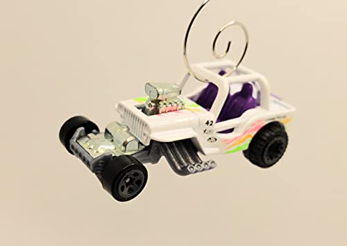 1942 Willys MB Drag Car White Christmas Ornament