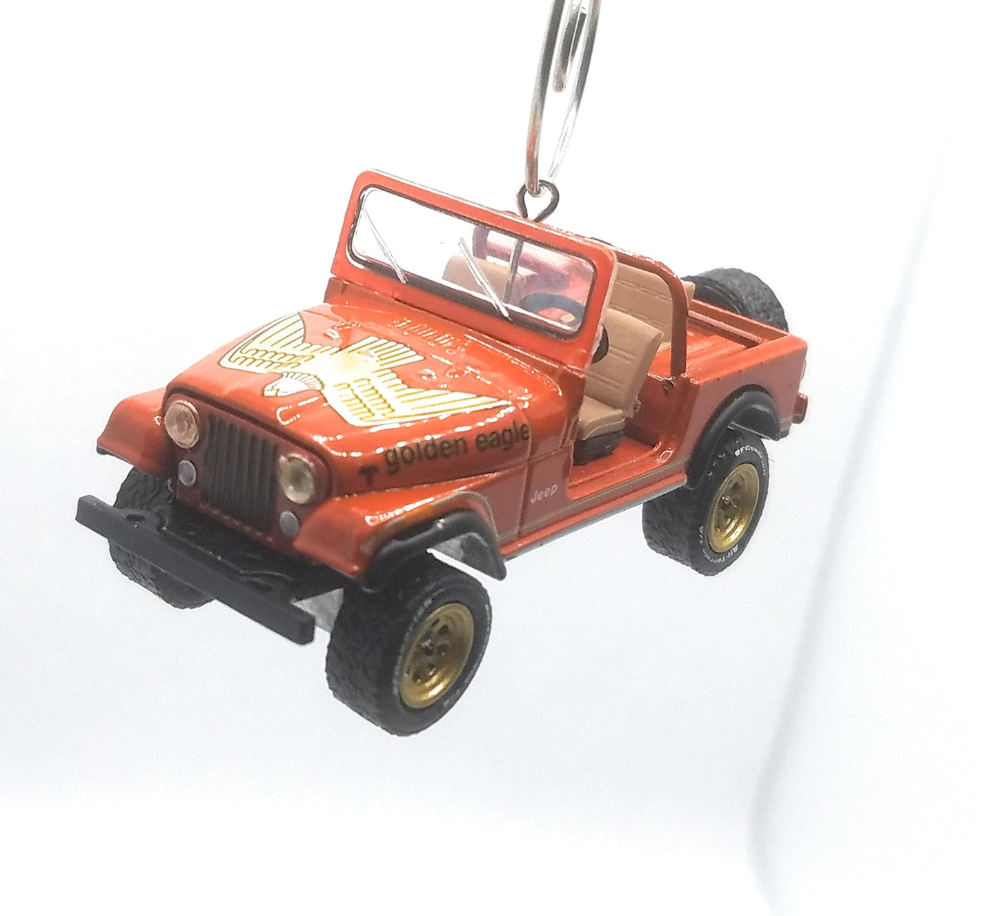 1981 Jeep CJ-7 Golden Eagle Rust Christmas Ornament
