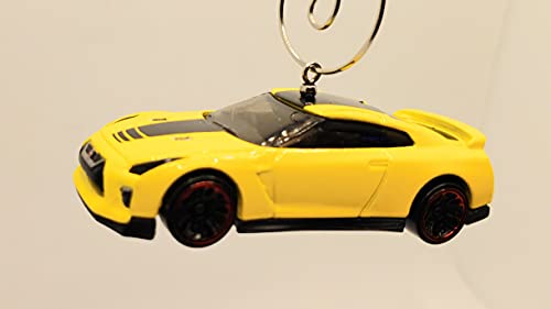 2017 Nissan GT-R (R35) Yellow Christmas Ornament