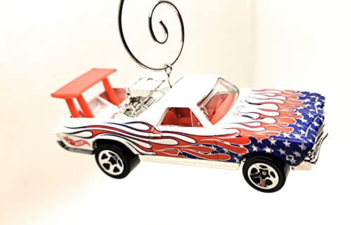1968 Chevy El Camino US Flag Christmas Ornament