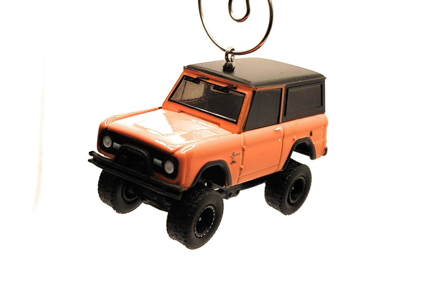 1967 Ford Bronco Orange Black Christmas Ornament