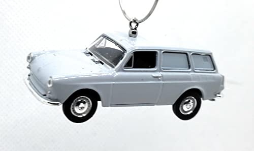1965 Volkswagen Type 3 Squareback Panel Wagon Gray Christmas Ornament
