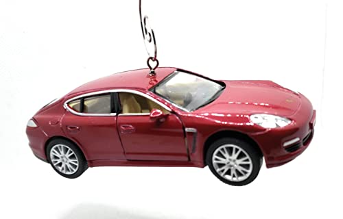 Porsche Panamera S Red Large Christmas Ornament