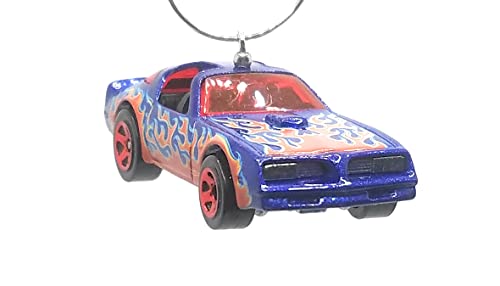 Pontiac Firebird Blue Christmas Ornament