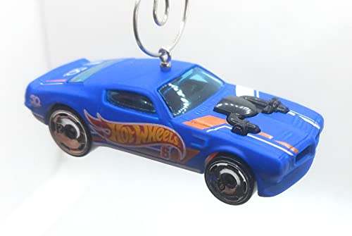 1970 Pontiac Firebird Blue Orange Christmas Ornament