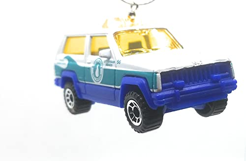 Jeep Cherokee Water Works Service White Blue Christmas Ornament