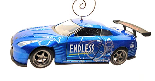 2009 Nissan GT-R R35 Large 1:38 Blue Christmas Ornament