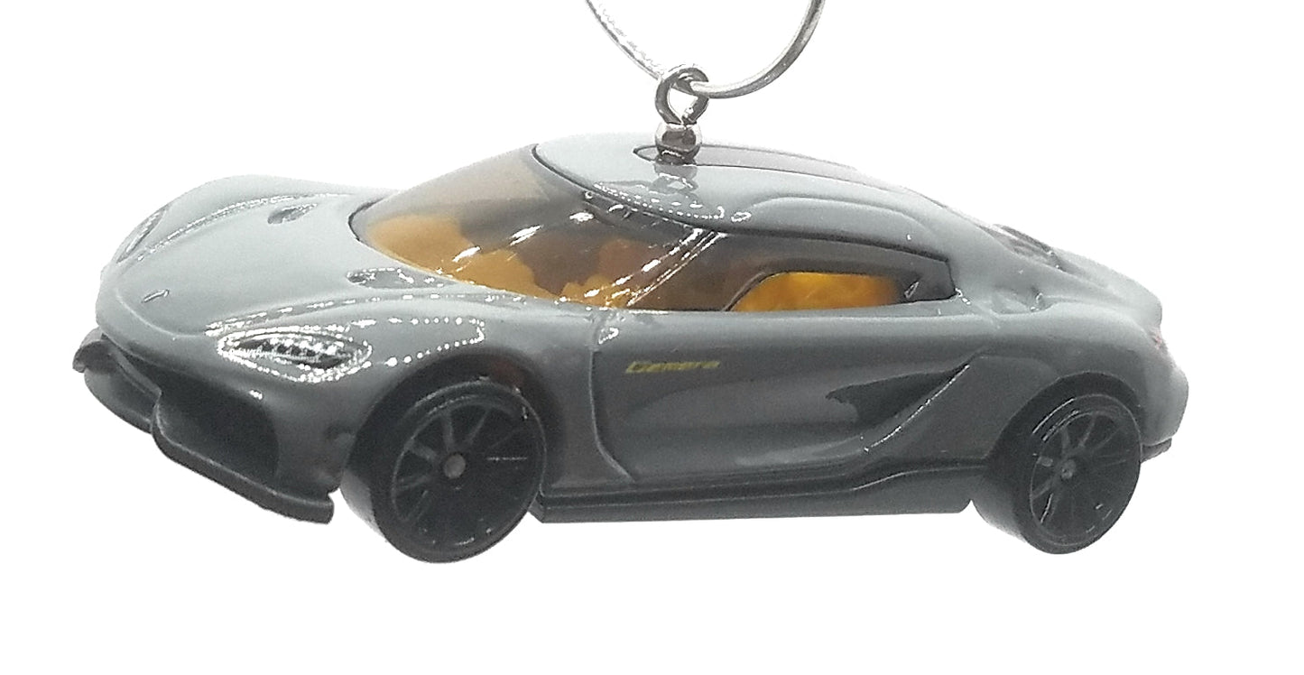 Keonigsegg Gemera Grey Black Christmas Ornament