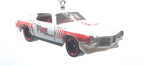 1970 Chevy Camaro RS Fire Department White Christmas Ornament
