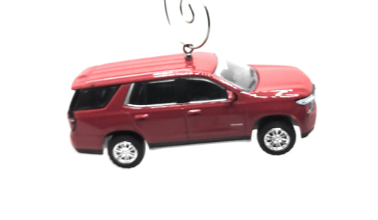 2023 Chevy Tahoe LS Red Christmas Ornament