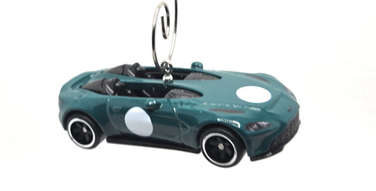 Aston Martin V12 Speedster Green Christmas Ornament