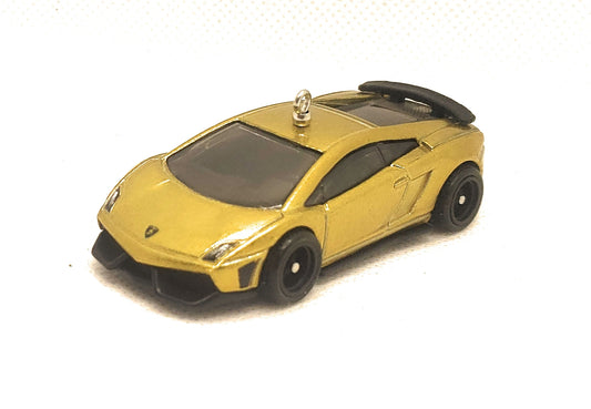 Lamborghini Gallardo LP 570-4 Superleggera Gold Christmas Ornament