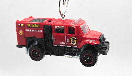 International Workstar Brush Firetruck Red Christmas Ornament