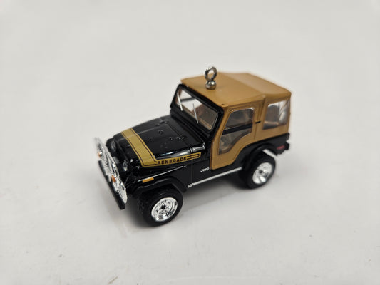 1976 Jeep CJ-5 Black Christmas Ornament