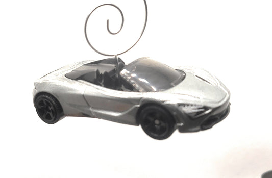 McLaren 720S Spider Charcoal Gray Christmas Ornament