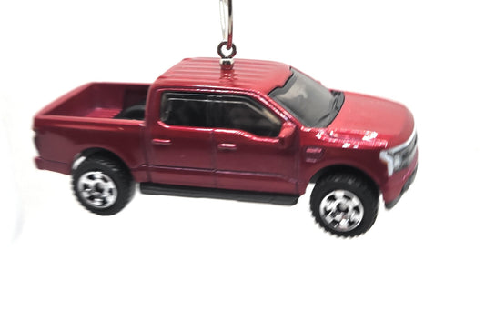 2022 Ford F-150 Lightning Red Christmas Ornament