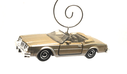 1983 Buick Riviera Convertible Gold Christmas Ornament