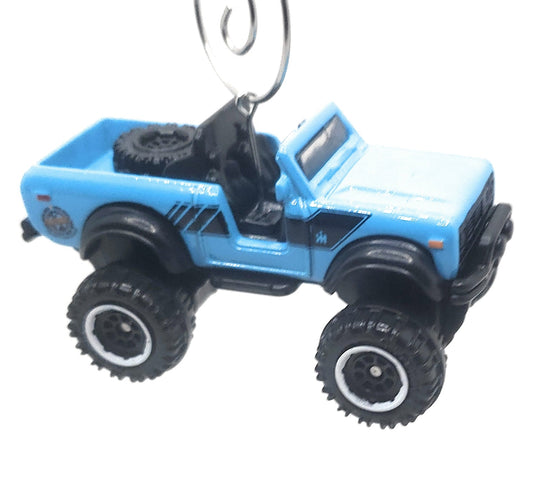 International Scout 4x4 Blue Christmas Ornament