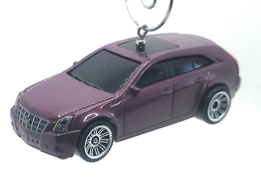 Christmas Ornament Xmas for Cadillac CTS Wagon Purple