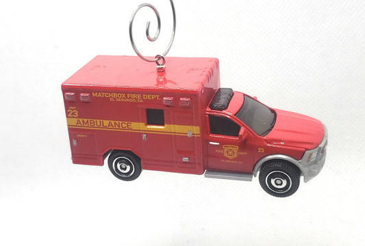 2019 Ram Ambulance Paramedic Red Christmas Ornament