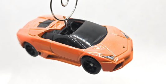 Lamborghini Reventon Roadster Orange Christmas Ornament