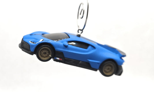 2018 Bugatti Divo Blue Christmas Ornament