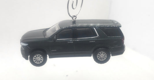 2022 Chevy Tahoe Gray Christmas Ornament