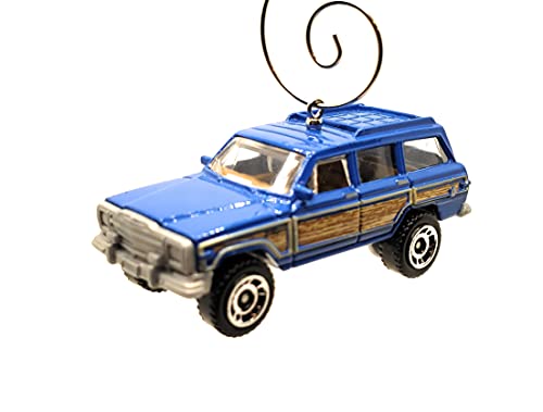 for Jeep Wagoneer Christmas Ornament 1:64 Blue