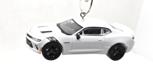 2018 Chevy Camaro SS White Christmas Ornament