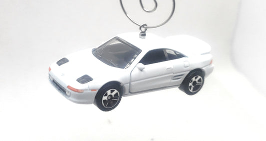 1990 Toyota MR2 W20 White Christmas Ornament