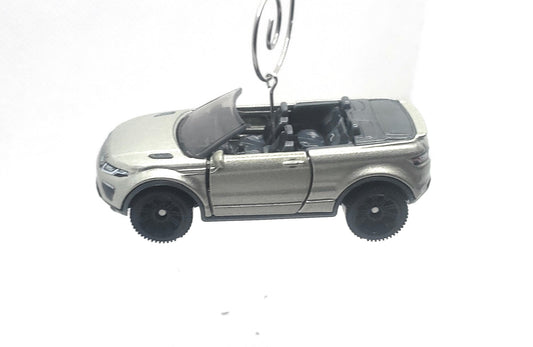 Range Rover Evoque Silver Christmas Ornament