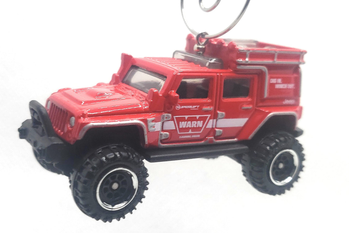 Jeep Wrangler Superlift Red Christmas Ornament