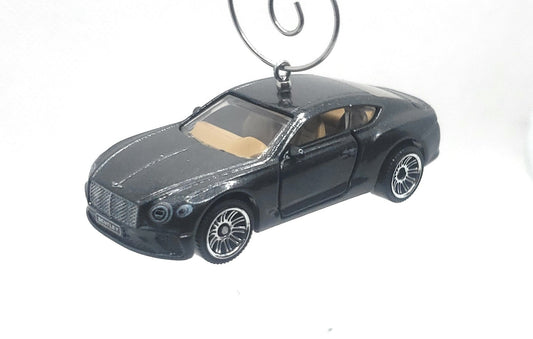 Bentley Continental Charcoal Gray Christmas Ornament