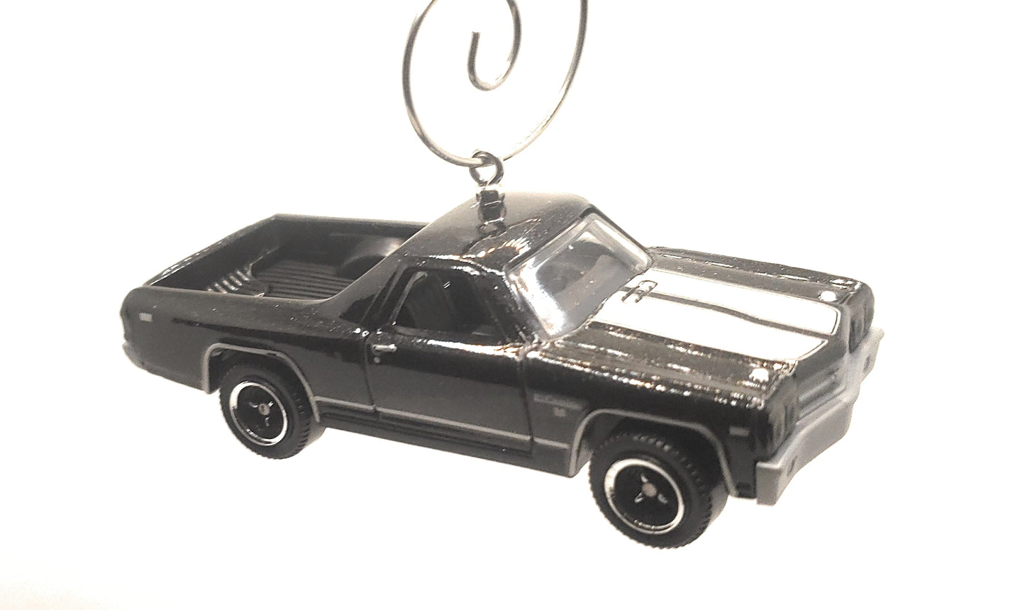 1970 Chevy El Camino Black Christmas Ornament