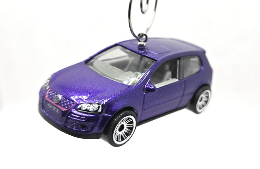 Volkswagen Golf V GTI Purple Christmas Ornament