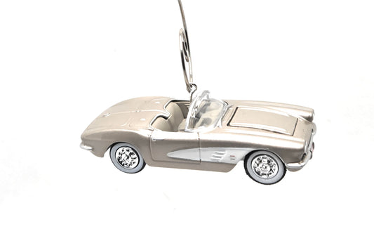 1961 Chevy Corvette Convertible Pearl Christmas Ornament