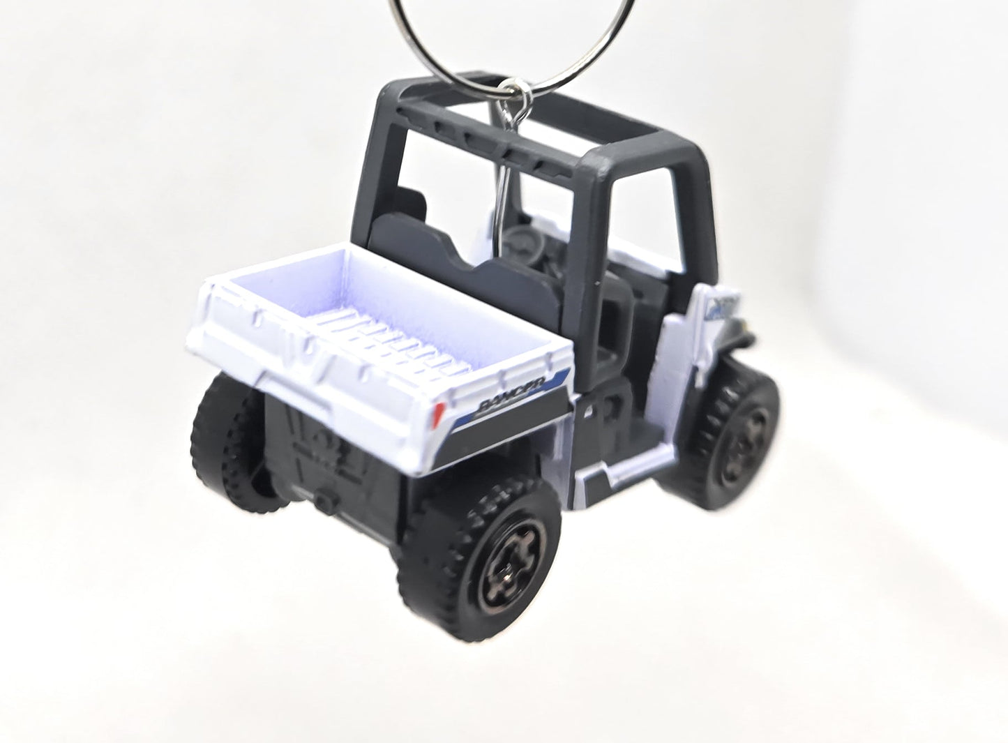 Polaris Ranger White Gray Christmas Ornament