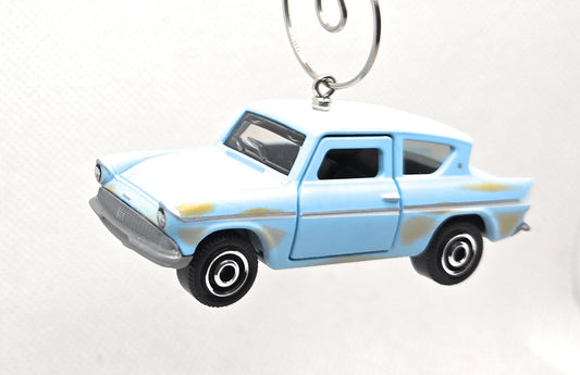 1962 Ford Anglia Blue Christmas Ornament