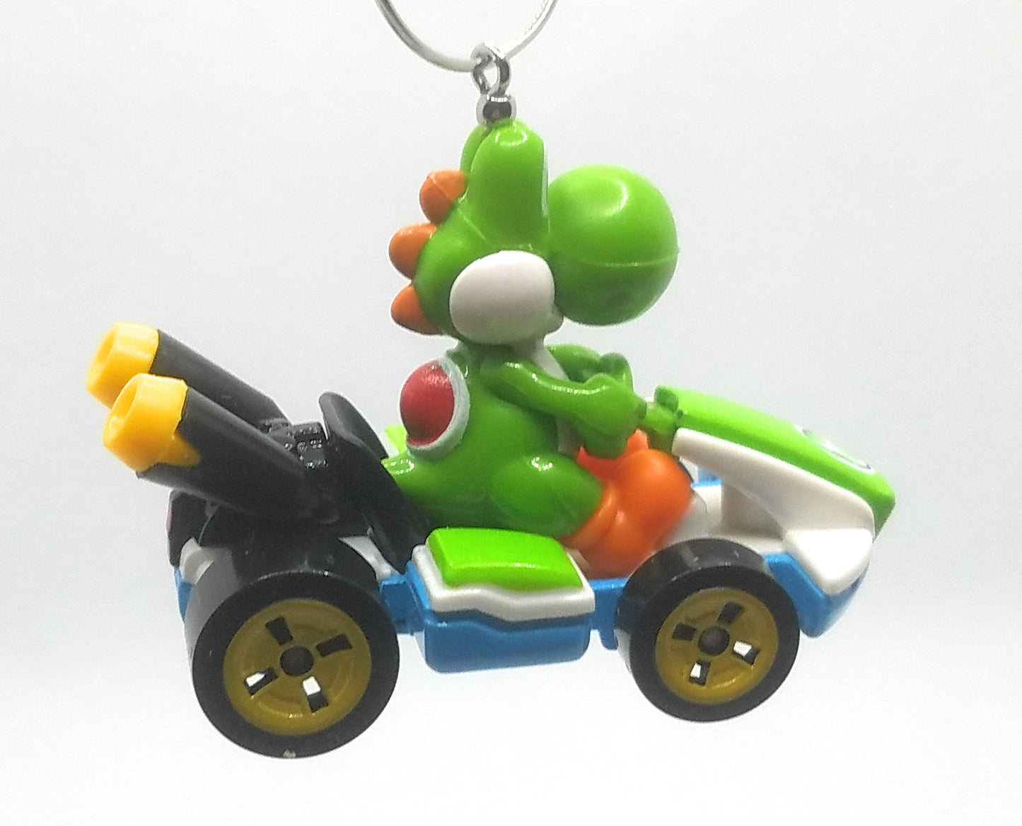 Christmas Ornament for Mario Kart Yoshi Stanard Cart Blue Green