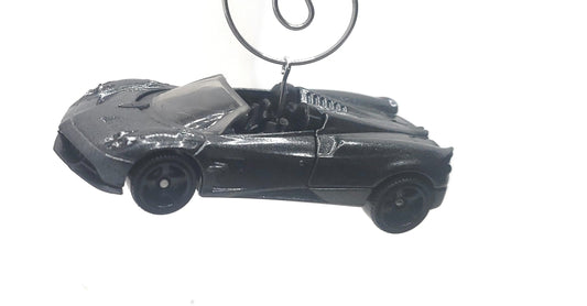 Pagani Huayra Roadster Black Christmas Ornament