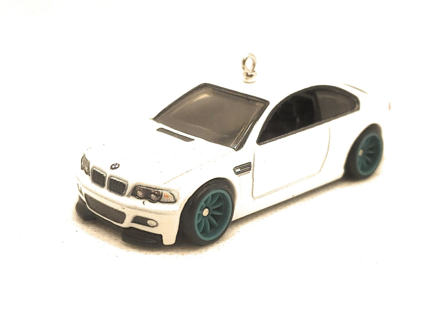 BMW M3 E46 White Christmas Ornament