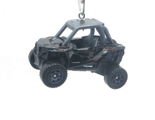 Polaris RZR Black Gray Christmas Ornament