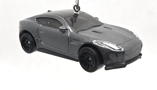 2015 Jaguar F-type Coupe Gray Christmas Ornament