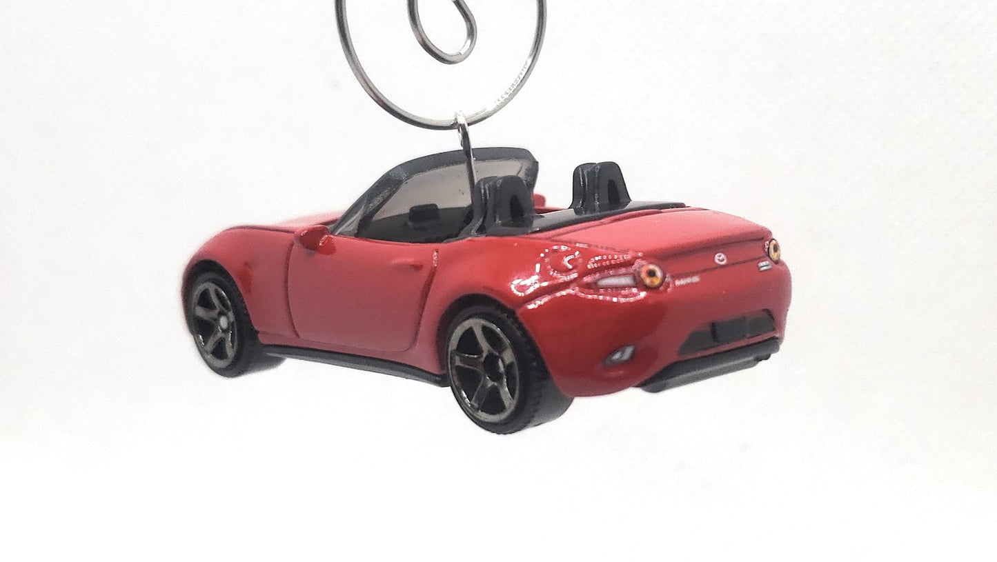 Christmas Ornament Xmas for Mazda MX-5 Miata Convertible Red