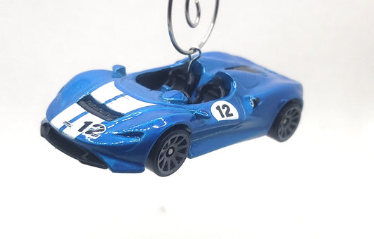 McLaren Elva Blue Christmas Ornament