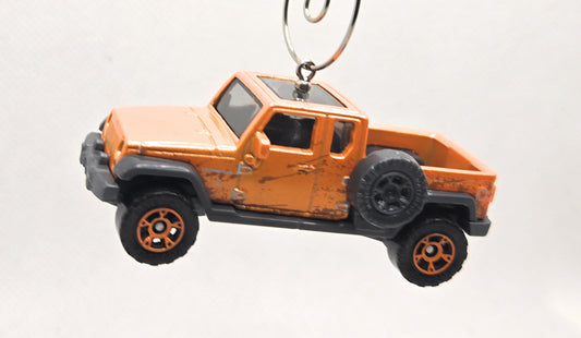 2005 Jeep Gladiator Orange Christmas Ornament