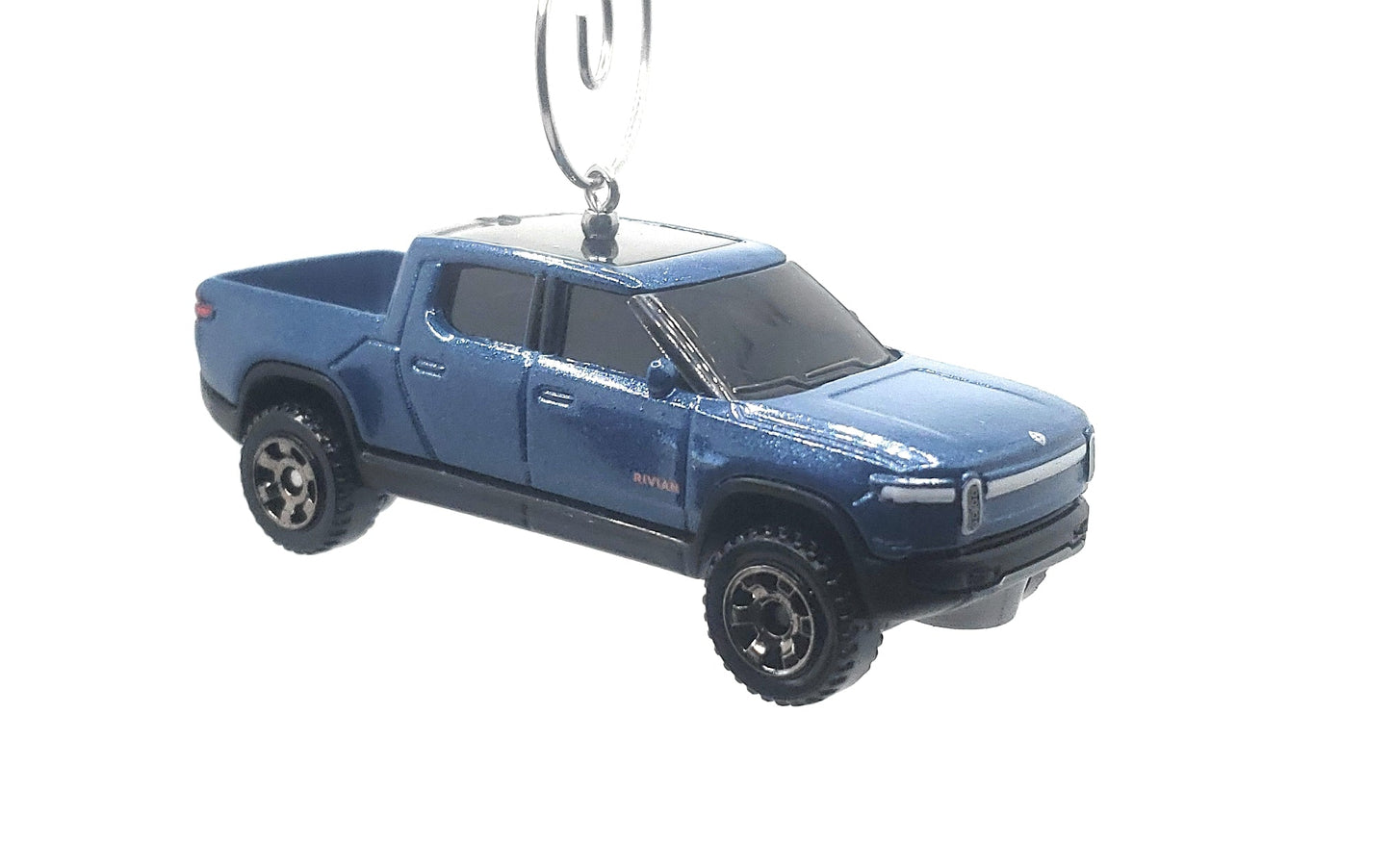 Rivian R1T Truck Blue Christmas Ornament