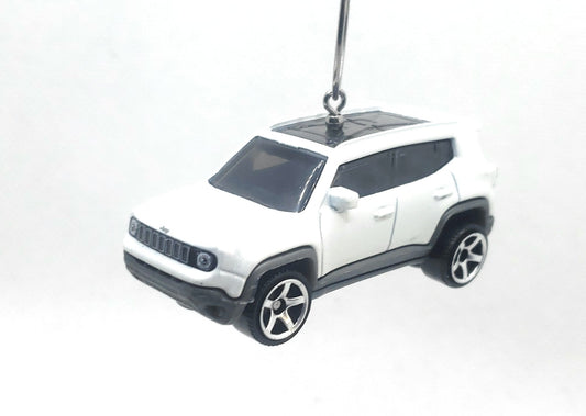 2019 Jeep Renegade White Christmas Ornament