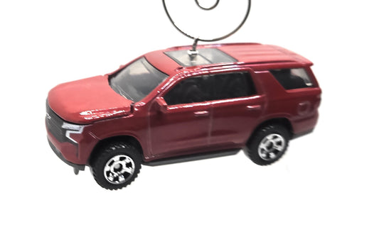 Chevy Tahoe Red Christmas Ornament