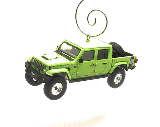 Jeep Gladiator Custom Green Christmas Ornament